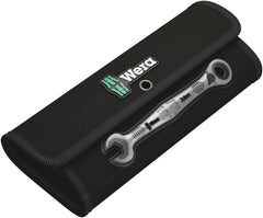 Wera 6000 Joker Ratchet Combination Spanner Set + Tool Pouch (Various Sizes)