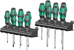 Wera Kraftform Big Pack 300 Screwdriver (SL/PH/PZ/TX) Set 14pc + Plastic Rack