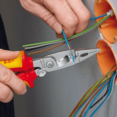 13 96 200 | VDE Electrical Installation Pliers | Multi-Component Handle | Chrome Plated - 200mm