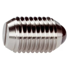 Halder | 22051 | Spring Plunger w/ Moveable Ceramic Ball & Slot | Heavy | Stainless Steel | Pack of 10 - (Various Diameters)
