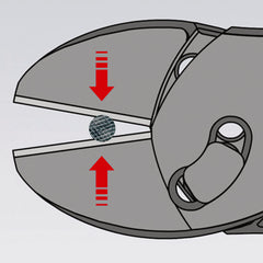 73 72 180 | TwinForce® High-Leverage Diagonal Cutter | Multi-Component Handle | Black Atramentized - 180mm
