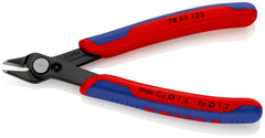 Knipex | 78 61 125 SB | Electronics Super Knips® | Multi-Component Handle | Burnished Head / Tool Steel - 125mm