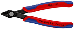 Knipex | 78 61 125 SB | Electronics Super Knips® | Multi-Component Handle | Burnished Head / Tool Steel - 125mm