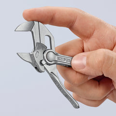 86 04 100 BK | Mini XS Pliers Wrench - Dual Use Tool | Chrome Plated - 100mm