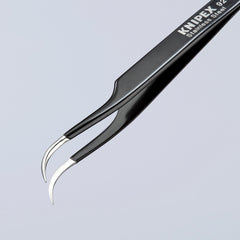 Knipex | 92 38 75 ESD | Universal Curved Tweezers 118mm
