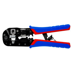 Knipex | 97 51 13 SB | Crimping Pliers for RJ45 Western Plugs | Multi-Component Handle - 190mm