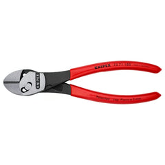 Knipex | 73 71 180 | TwinForce® High-Leverage Diagonal Cutter | Plastic Coated Handle | Black Atramentized - 180mm