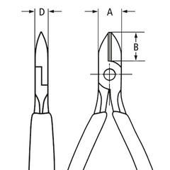 79 62 125 Precision Electronics Diagonal Cutter