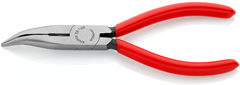 25 21 160 | Snipe Nose Side-Cutting (Radio) Bent Pliers | Atramentised | - 160mm