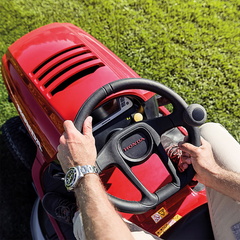 Honda® HF2417HME Premium 40 Inch Cutter Deck Dual Blade Ride on Lawn Mower Tractor with 300L Grass Bag Honda® HF2417HME Premium 40 Inch Cutter Deck Dual Blade Ride on Lawn Mower Tractor with 300L Grass Bag