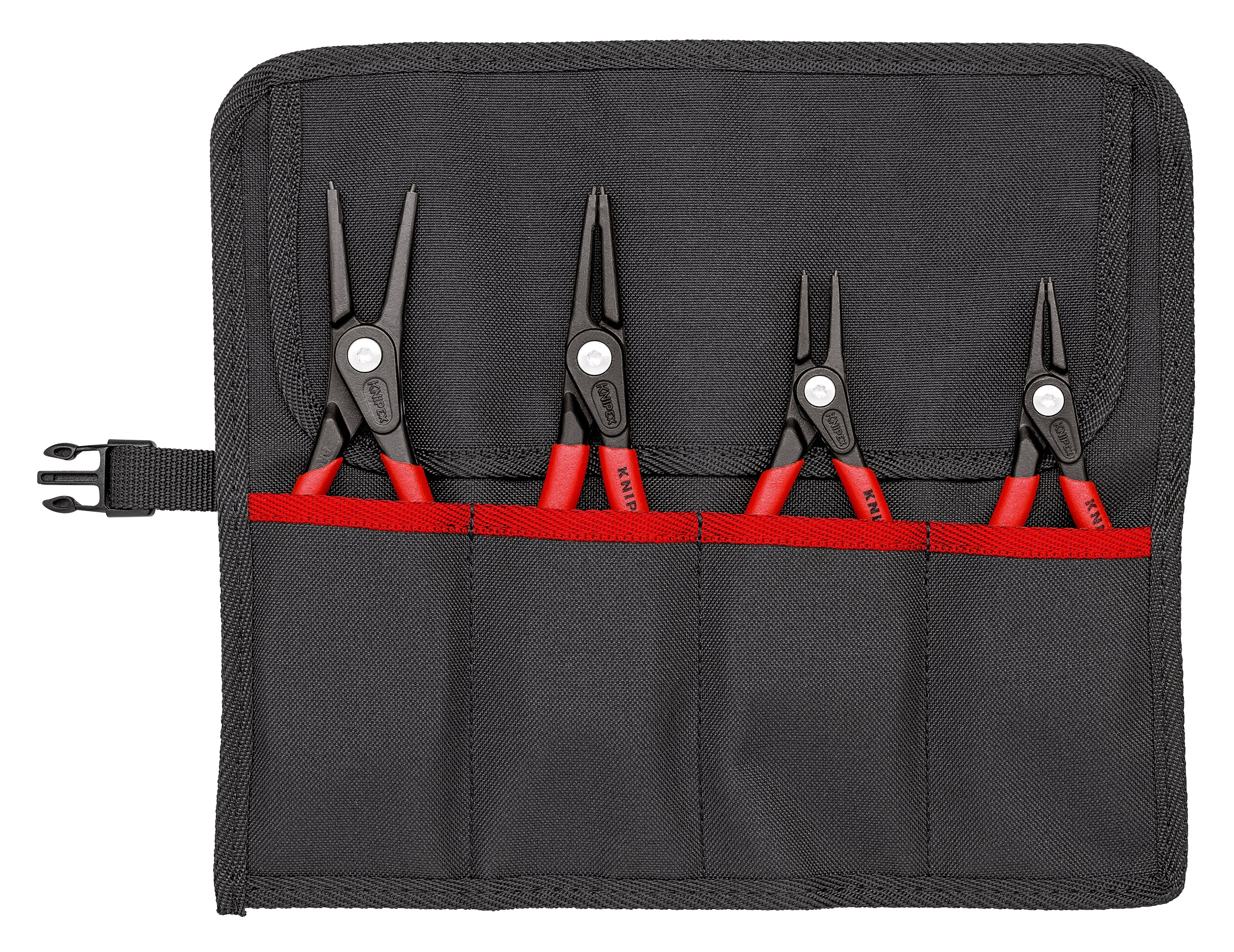 Knipex | 00 19 57 | Precision Circlip Plier Set | 4pc + Tool Roll
