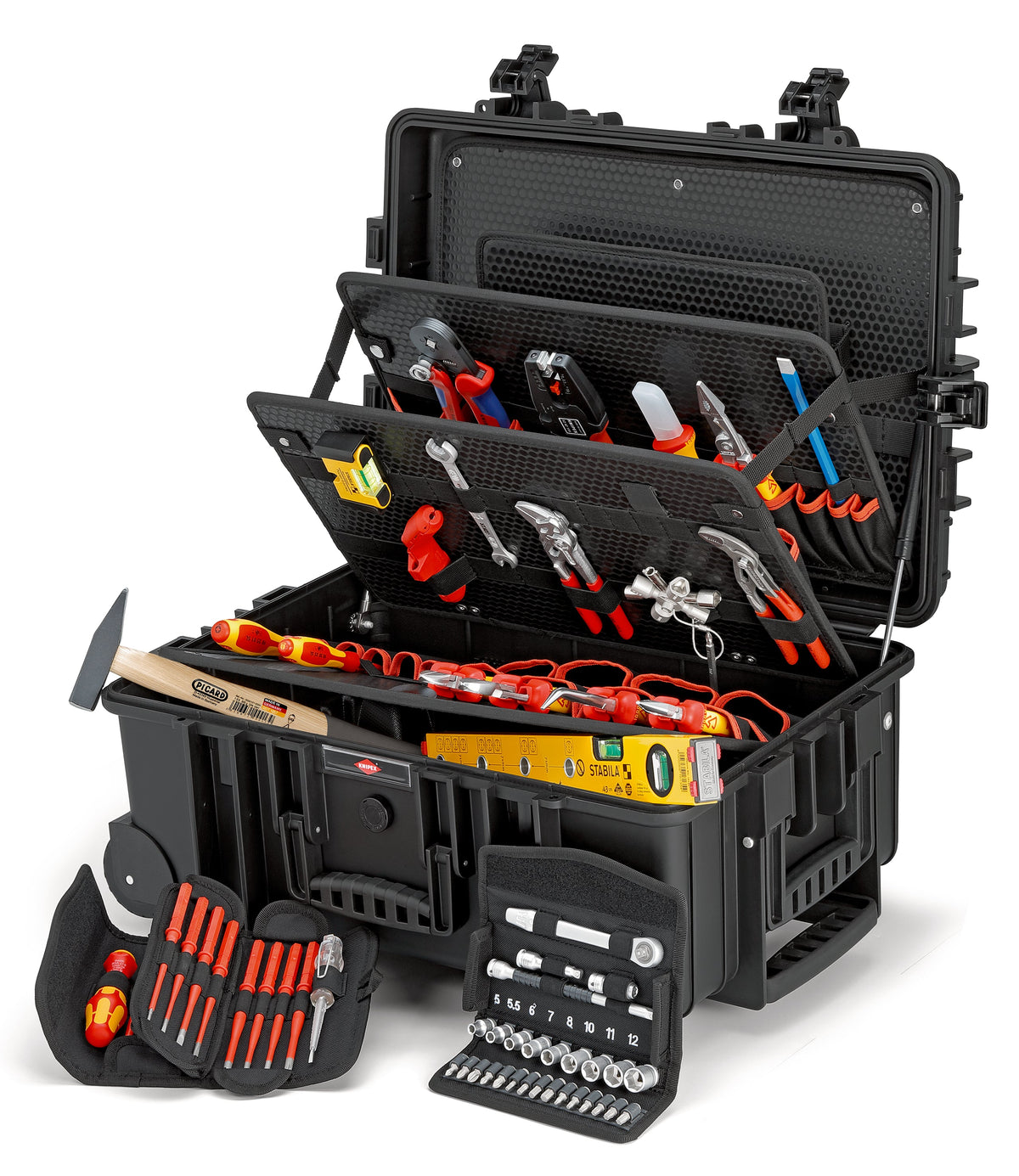 Knipex | 00 21 37 | Complete VDE Electric Tool Kit | 63pc + "Robust" Tool Case