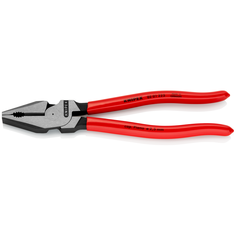 02 01 Series | High-Leverage Combination Pliers | Coated Handle | Black Atramentized - (Various Sizes)