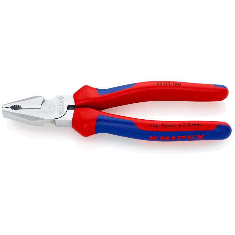 02 05 Series | High-Leverage Combination Pliers | Multi-Component Handle | Chrome - (Various Sizes)