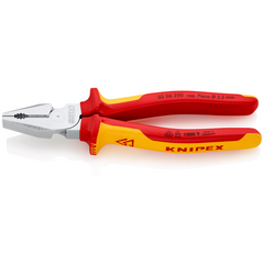 02 06 Series | VDE High-Leverage Combination Pliers | Multi-Component Handle | Chrome - (Various Sizes)