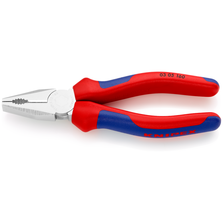 03 05 Series | Combination Pliers | Multi-Component Handle | Chrome Plated - (Various Sizes)