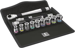 Wera | 05003785001 | 8100 SB HF 1 Zyklop Metal Ratchet Set | 3/8in Drive 13 pc
