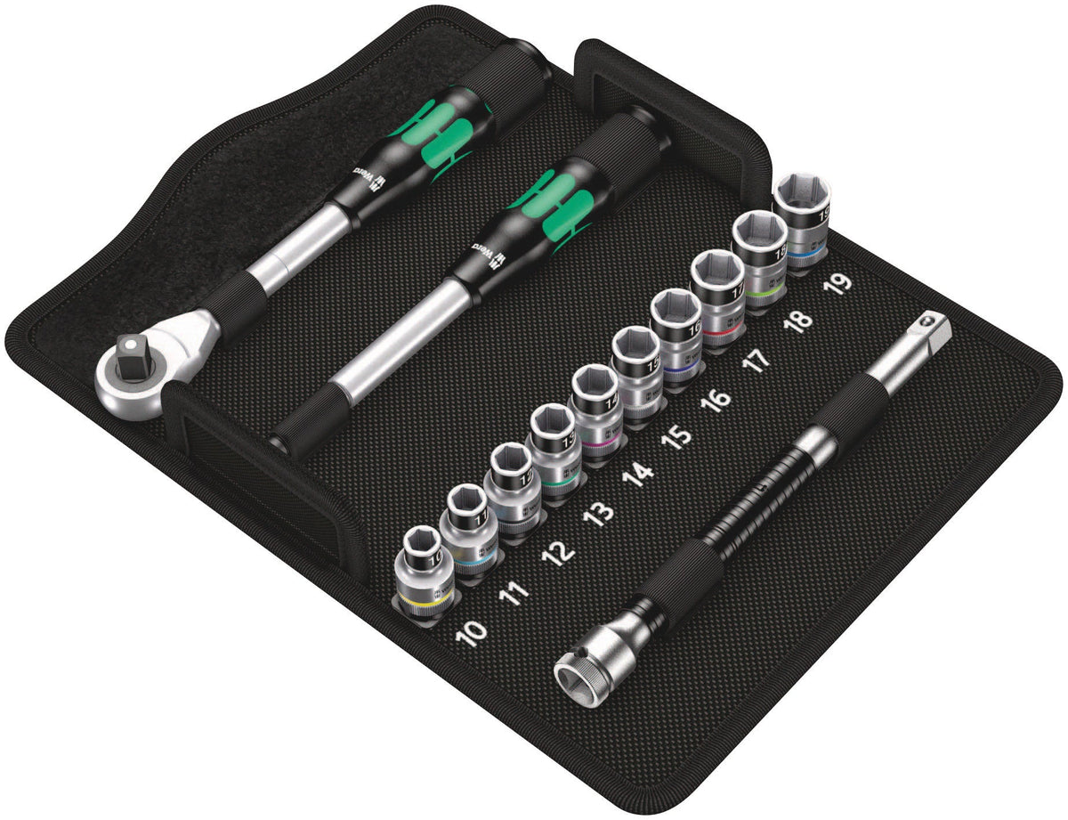 Wera 8006SC1 Zyklop Hybrid 1/2in Ratchet Set 13pc