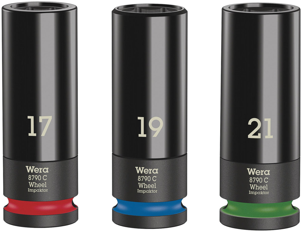 Wera 05004595001 | Wheel Impaktor Socket 1/2in Drive 3 pc