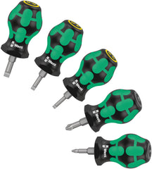 Wera Kraftform Stubby Screwdriver Set 5pc + Plastic Rack (Various Styles)