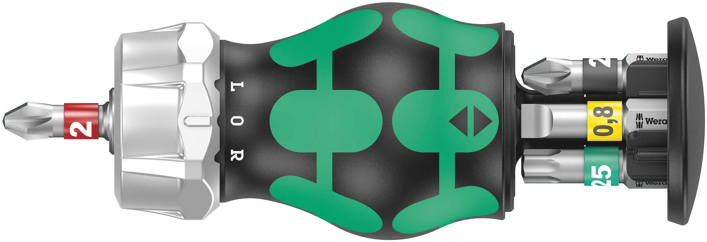 Wera 05008884001 | Kraftform Kompakt Stubby magazine RA 2 Screwdriver | 6Pc