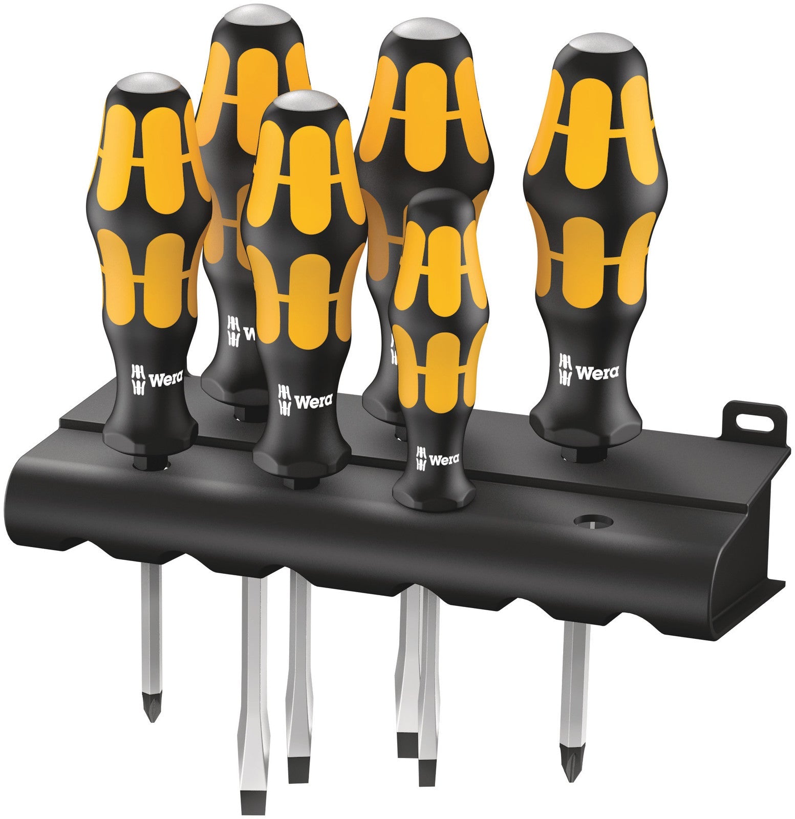 Wera Kraftform Chiseldriver Screwdriver Set 6pc + Plastic Rack (Various Styles)