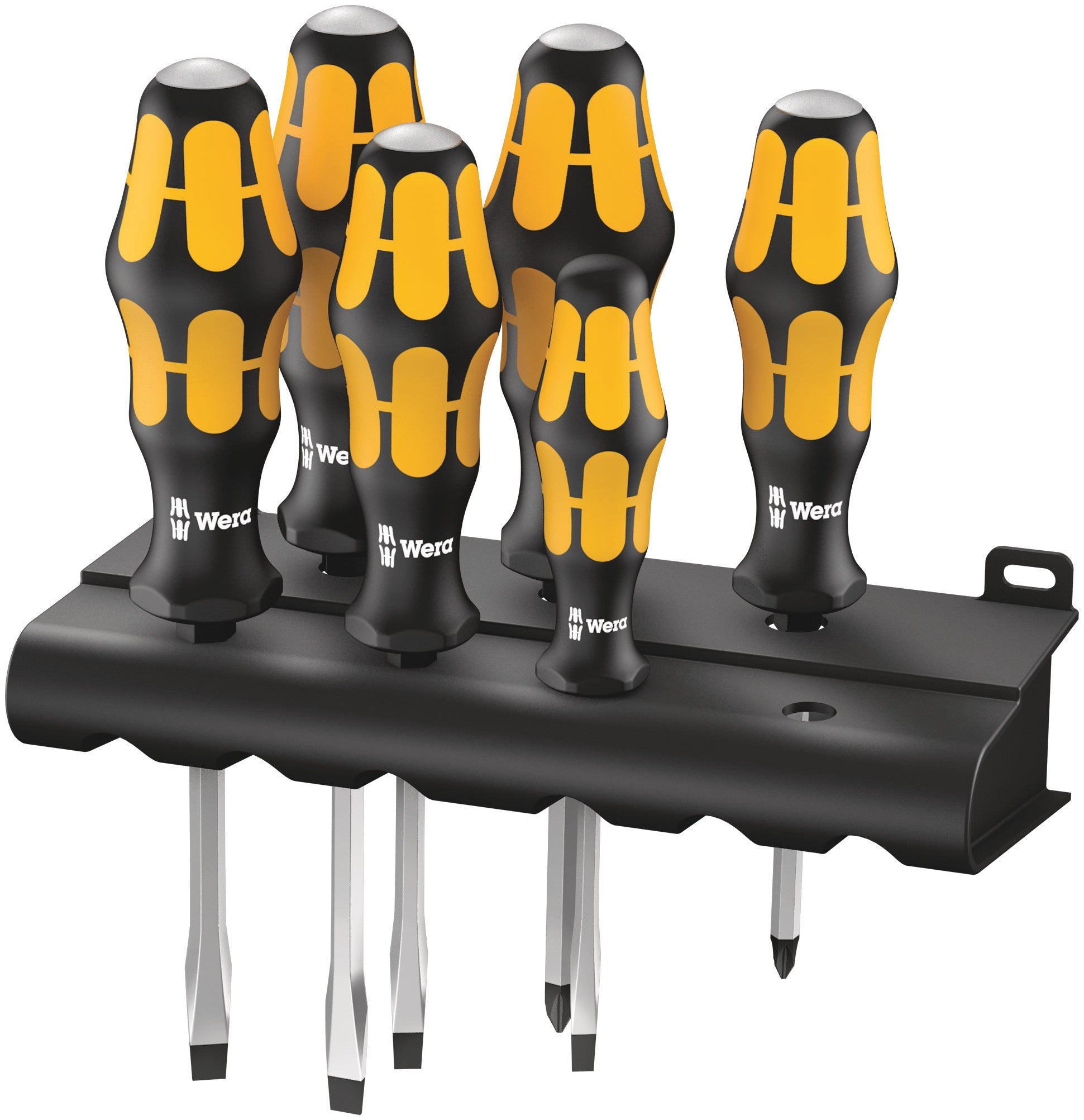 Wera Kraftform Chiseldriver Screwdriver Set 6pc + Plastic Rack (Various Styles)
