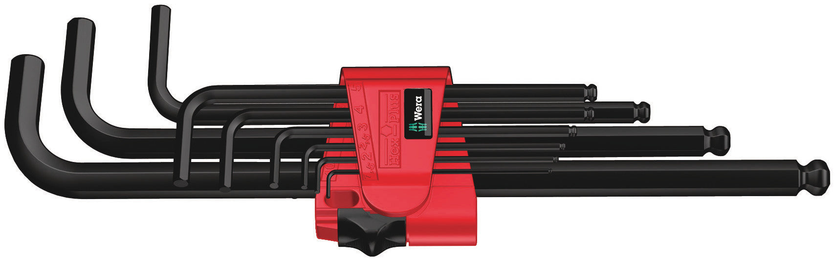 Wera 05022086001 | Hex Plus 6  L-Key Metric Black laser Set 9pc