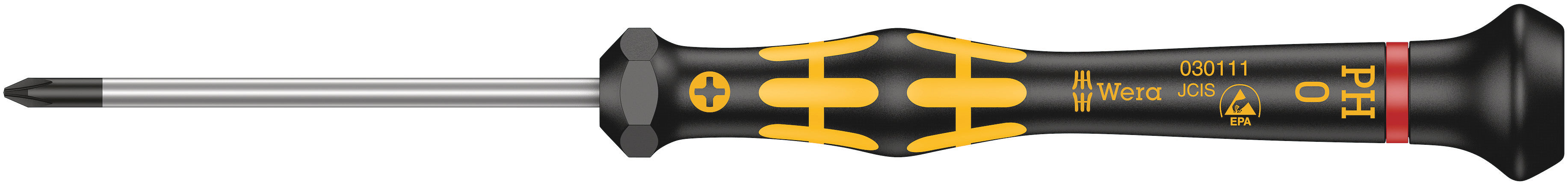 Wera 05030111001 | Kraftform Micro ESD Screwdriver | PH0 x 60mm