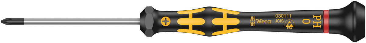 Wera 05030111001 | Kraftform Micro ESD Screwdriver | PH0 x 60mm