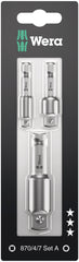Wera | 05073200001 | 870/4 Power Tools Adaptor SB Set | 3 Pc