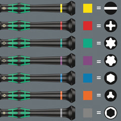 Wera Kraftform Micro Screwdriver Set 12pc + Tool Pouch (Various Styles)