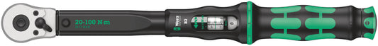 Wera | 05075611001 | Click-Torque B2 | 3/8in Reversible Ratchet Torque Wrench | 20-100Nm