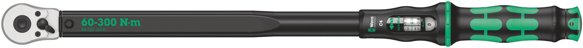 Wera | 05075623001 | Click-Torque C4 | 1/2in Reversible Ratchet Torque Wrench | 60-300Nm