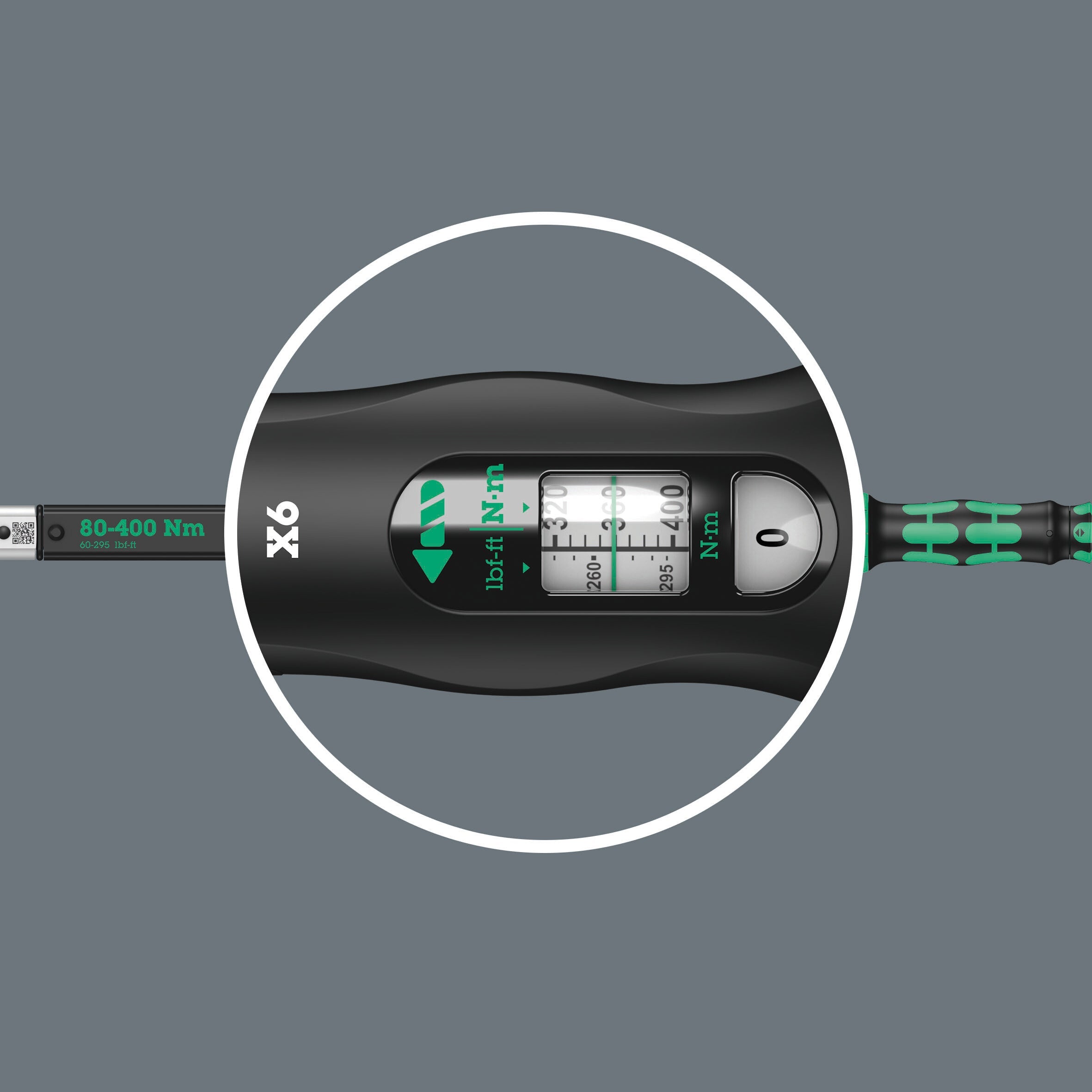 Wera | 05075656001  | Click-Torque X6 Torque Wrench For Insert Tools| 80-400Nm