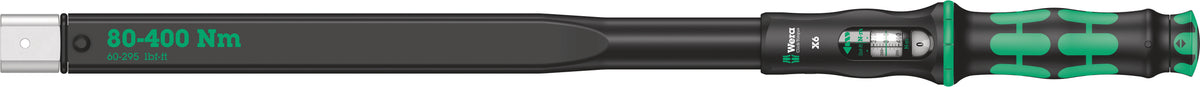 Wera | 05075656001  | Click-Torque X6 Torque Wrench For Insert Tools| 80-400Nm