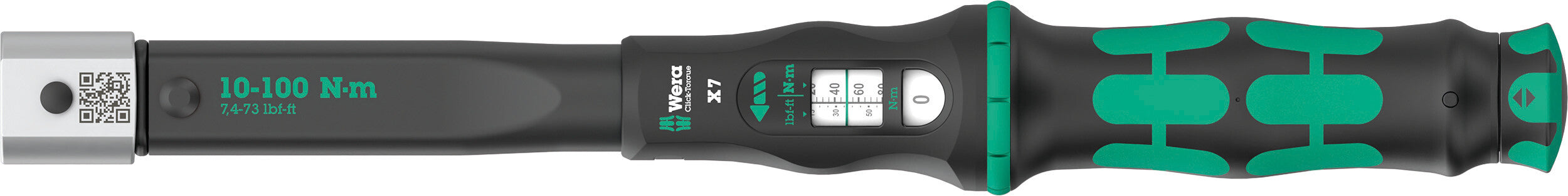 Wera | 05075657001 | Click-Torque X7 Torque Wrench For Insert Tools| 10-100Nm