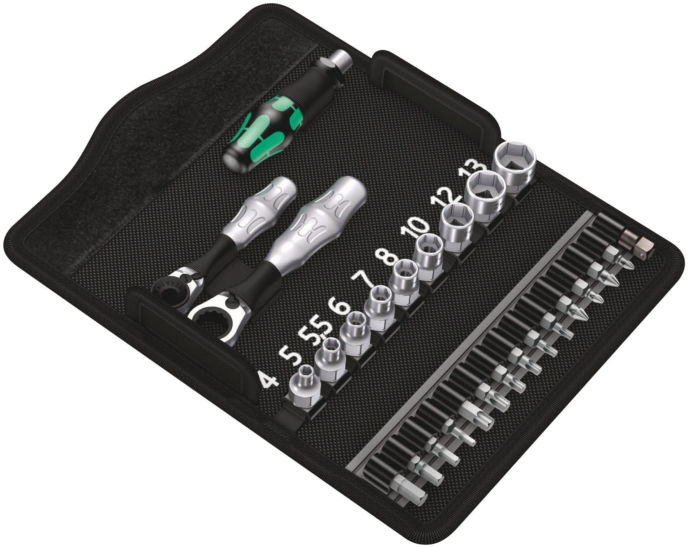Wera Kraftform Kompakt Zyklop "Mini 2" Screwdriver Bit Set 27pc + Tool Pouch