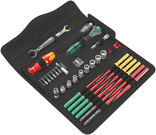 Wera Kraftform Kompakt W1 Maintenance Kit + Tool Pouch 35pc