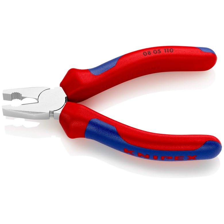 08 05 110 | Mini Combination Pliers | Multi-Component Handle | Chrome Plated - 110mm