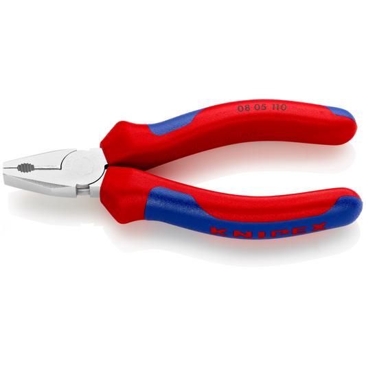 08 05 110 | Mini Combination Pliers | Multi-Component Handle | Chrome Plated - 110mm