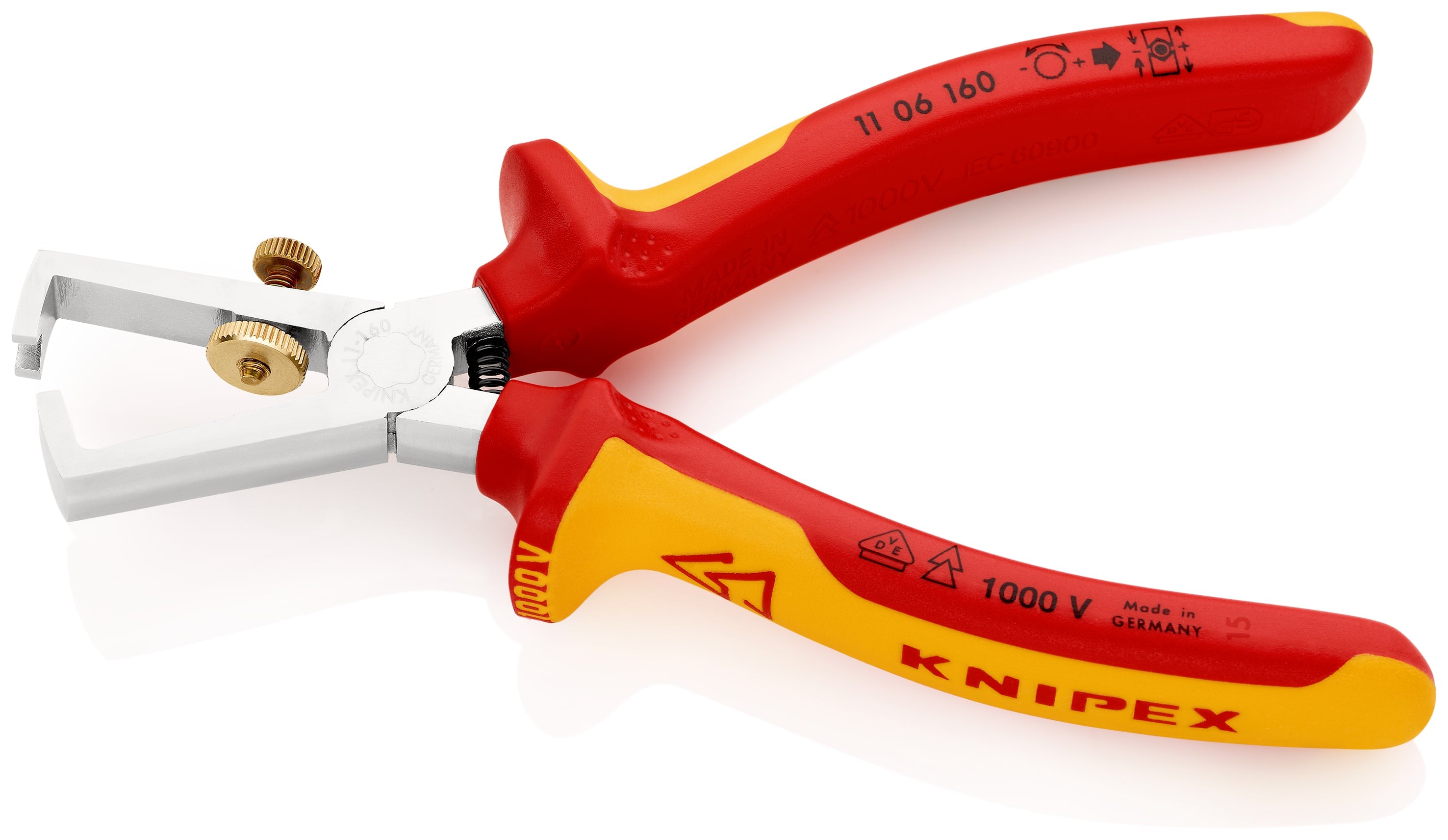 11 06 160 | VDE Universal Insulation Stripper | Multi-Component Handle | Chrome Plated - 160mm