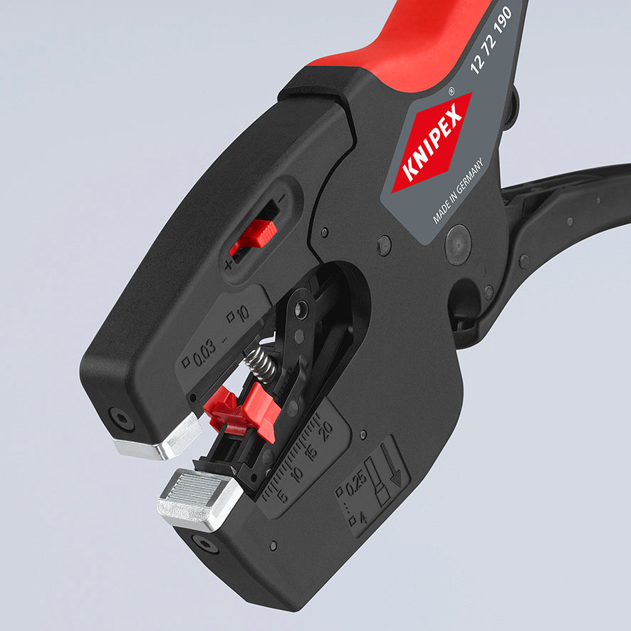 Knipex | 12 72 190 SB | "NexStrip" Crimper & Stripper Electricians Multi-Tool