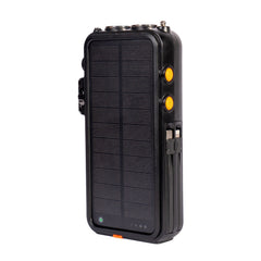 NBS Solar Power Bank with Wireless Charger, 20Ah Li-Polymer Battery, Built-in Cables, Hand Crank, Bluetooth, Radio, Speaker and Torch