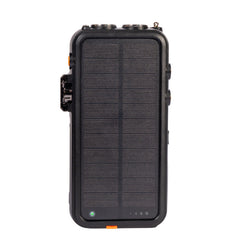 NBS Solar Power Bank with Wireless Charger, 20Ah Li-Polymer Battery, Built-in Cables, Hand Crank, Bluetooth, Radio, Speaker and Torch