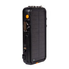 NBS Solar Power Bank with Wireless Charger, 20Ah Li-Polymer Battery, Built-in Cables, Hand Crank, Bluetooth, Radio, Speaker and Torch