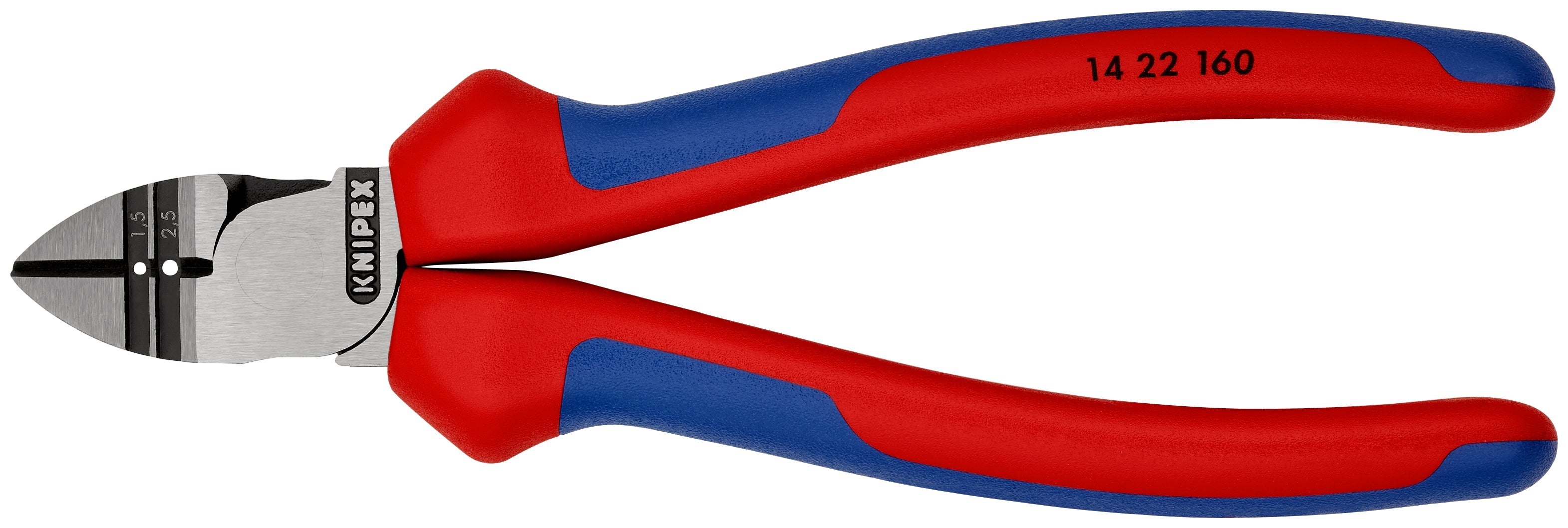 14 22 160 | Diagonal Insulation Stripper | Multi-Component Handle | Black Atramentized - 160mm