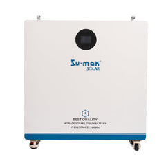 Su-mak Solar 51.2V 630Ah Wall-Mounted Lithium Battery, LiFePO4 32.26kWh Energy Storage System, A Grade Solar Lithium Battery with Display