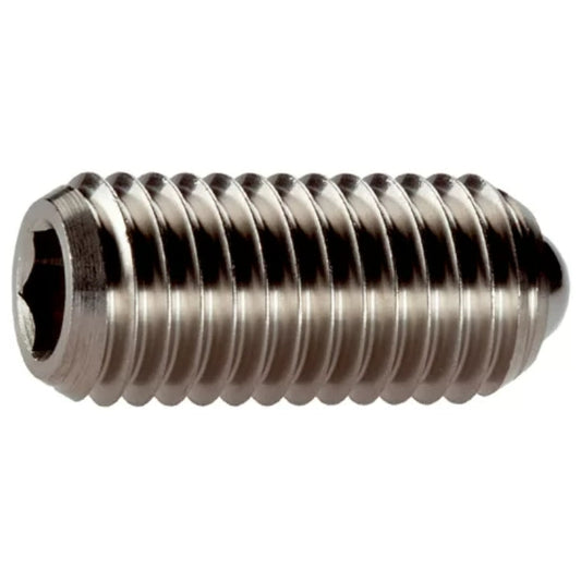Halder | 22031 | Spring Plunger w/ Moveable Ball & Internal Hexagon | Heavy | Stainless Steel | Pack of 10 - (Various Diameters)
