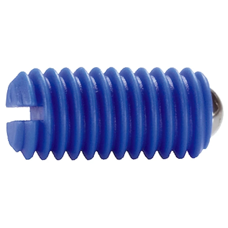 Halder | 22040 | Spring Plunger w/ Ball & Slot | Stainless Steel Ball | Pack of 10 - (Various Diameters)